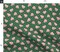 Christmas Dessert Cake Novelty Christmas Tree Festive Desserts Holiday Foods Frosting Baked Goods Green Dots Whimsical Cute Christmas Retro Custom Printed Fabric by Spoonflower Various Fabrics by the Yard or Fat Quarter